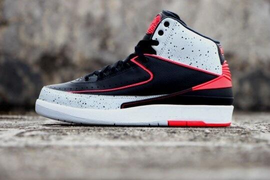 Jason_Demers's tweet photo. Air Jordan 2 - Infrared Cement release on 04/12/2014 for $170 via @KicksOnFire #KoFapp http://t.co/73p77nV64T