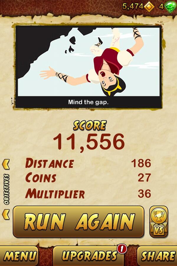 I got 11556 points while escaping from a Giant Demon Monkey. Beat that! bit.ly/TempleRun2