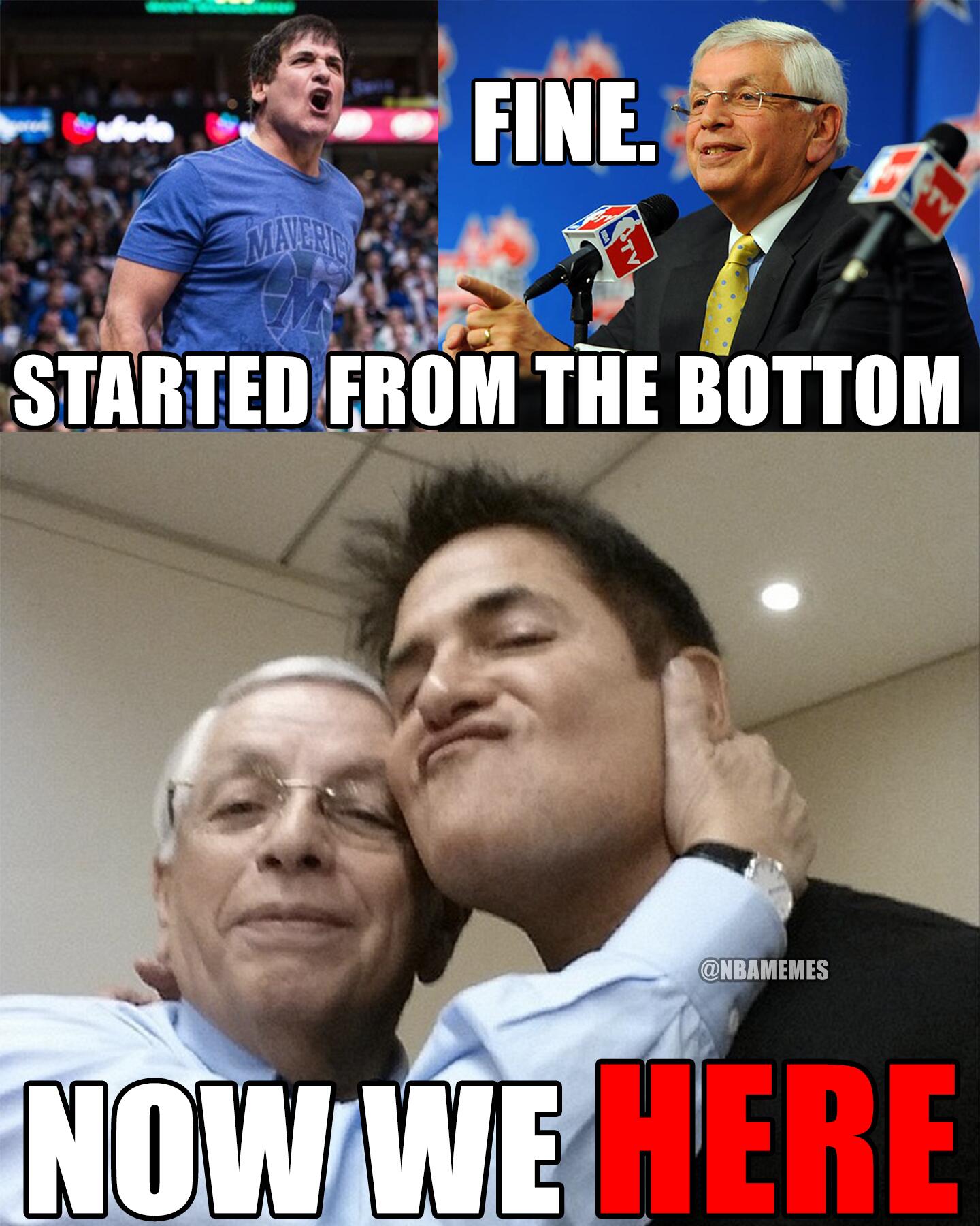 NBA Memes on X: The @mcuban and David Stern relationship comes to an end  with a SELFIE! #LastDayInOffice #GreatestCommissionerEver  http:t.co5ResN2vOth  X