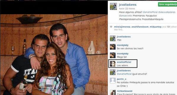 AnahiWorldWide's tweet photo. #Foto Comentario de Anahí en Instagram en la foto de @jc_valladares - http://t.co/ak1x7t2TuL