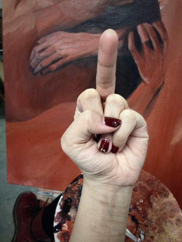 lilchellybean's tweet image. Either I finish this painting, commit suicide or get kicked out #whichfirst