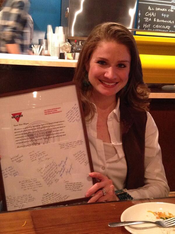 Celebrating Cherith! And all her awesome contribution to the <a href="/AlexanderYMCA/">AlexanderFamilyYMCA</a> #YConnect