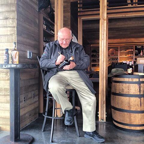 WildTurkey's tweet photo. MT @MintJulepTours: A great day on the @kybourbontrail at @WildTurkey distillery, with Master Distiller Jimmy Russell http://t.co/FEE8sluw3o
