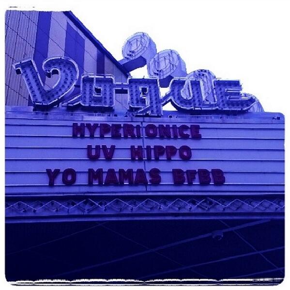 HyperionFest's tweet photo. YEAH YEAH! RT @TheVogue: Getting extra pumped for tonight's #HyperionICE @UVHippo @bootyband @KJukeboxx @HyperionFest http://t.co/MbjKl7lca0