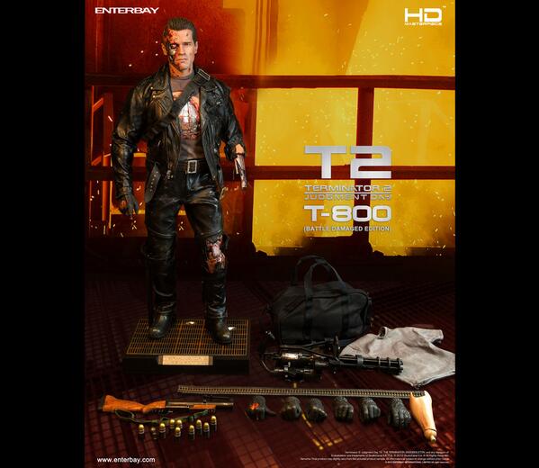 ENTERBAYUSA's tweet photo. Now Available For Pre-order - (HD-1013) #Terminator 2 T-800 #Battle #Damaged #Edition: http://t.co/MbcxYAH0K7 http://t.co/RY3zVth4jj