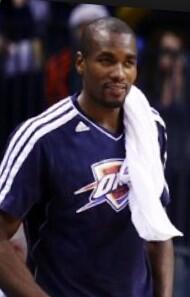KDsHeadTowel's tweet photo. 12 for 12!!!!!!!! @sergeibaka9  you're my boy!!! I'll chill on your shoulder any day! #ThunderUp #Thunderup #OKC http://t.co/Gm5Qm2ra7C