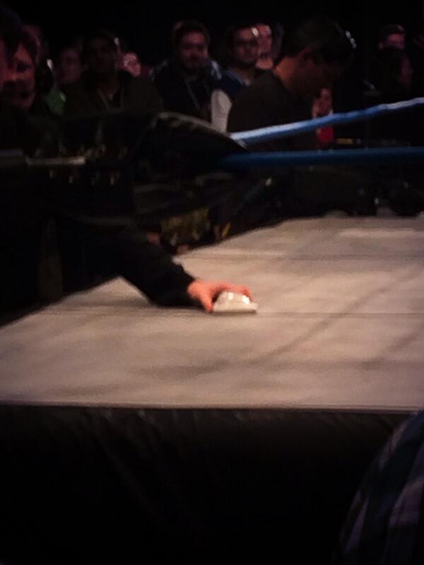 Don't touch it! <a href="/JeremyBorash/">Jeremy Borash</a> #ImpactManchester <a href="/IMPACTWRESTLING/">TNA Wrestling</a> #cup