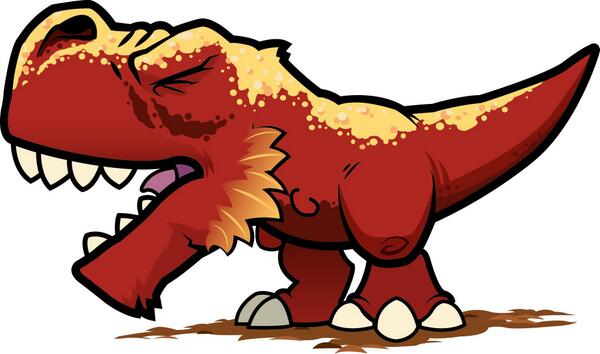 SarcasticBrainS's tweet photo. T-Rex sketch from the upcoming Dino Dodger 2, what do you think? http://t.co/xfOgtAa74c