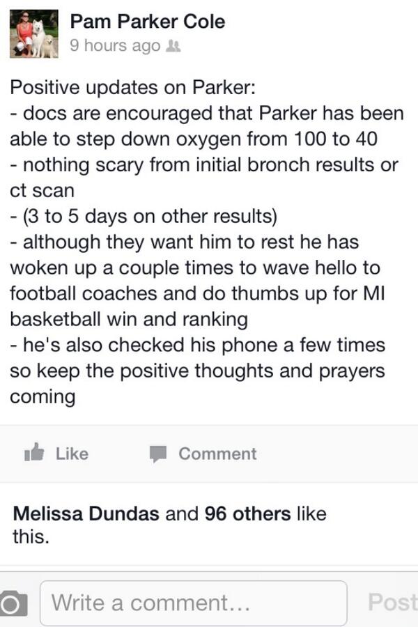 jimi23kandah's tweet image. #prayforparker #pullingthrough love ya bro, get well! #RT