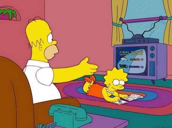 The Simpsons predicted who would win Super Bowl XLVIII... Back in 2005