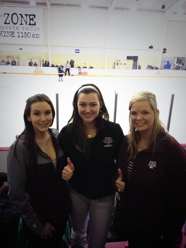 Gig 'em, <a href="/tamuicehockey/">Texas A&M Ice Hockey</a> !! Supporting our fellow @tamusportclubs friends! #sportclubsfan