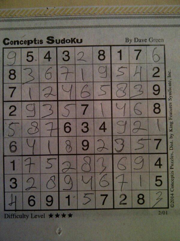SakaSaja's tweet photo. @KompasKlasika#TantanganSudoku http://t.co/6EYnHHKpT6