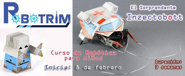 visitmorelia's tweet photo. On february 8 begins the Robotics course: Robotrim http://t.co/0z0FhCAc6z
