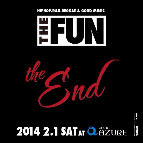 clubazure's tweet photo. 今夜のアズールはアズール看板ビッグパーティー『THEFUN』🎶アズールの閉店に伴い『THEFUN』の開催は今夜でラスト！泣いても笑っても今夜でラスト！スタッフ総出でおまちしております(￣^￣)ゞ http://t.co/nCOB3GUERr