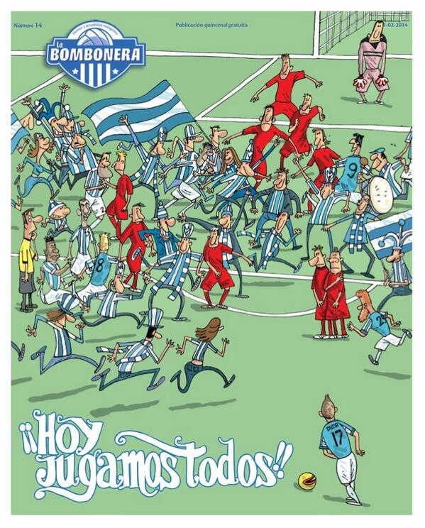 LaBombonera_MCF's tweet image. Hoy jugamos todos!! Portada de #LaBombonera de hoy.
Vaaaamos