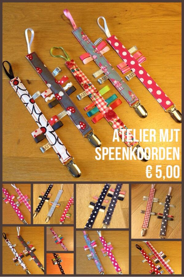 Nieuwe #speenkoorden gemaakt #AtelierMJT facebook.com/pages/Atelier-… #wiemaaktmelos