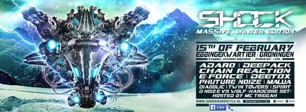 HardNewsNL's tweet photo. Have you seen the line-up for @ShockHardstyle? 
See the website for more information: https://t.co/NkgvmrtZ4f http://t.co/d1R9BoIaLK