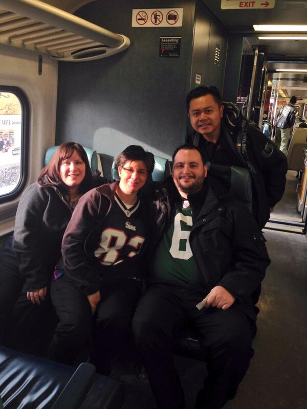 Go team go! #SB48 #sbuxNYC “<a href="/EmilyKoszyk/">Emily Koszyk</a>: 818 on our way to Super Bowl blvd!!! ”