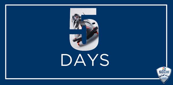 NBCOlympics's tweet photo. 5 days left until #Sochi2014! http://t.co/leX2tikwqG