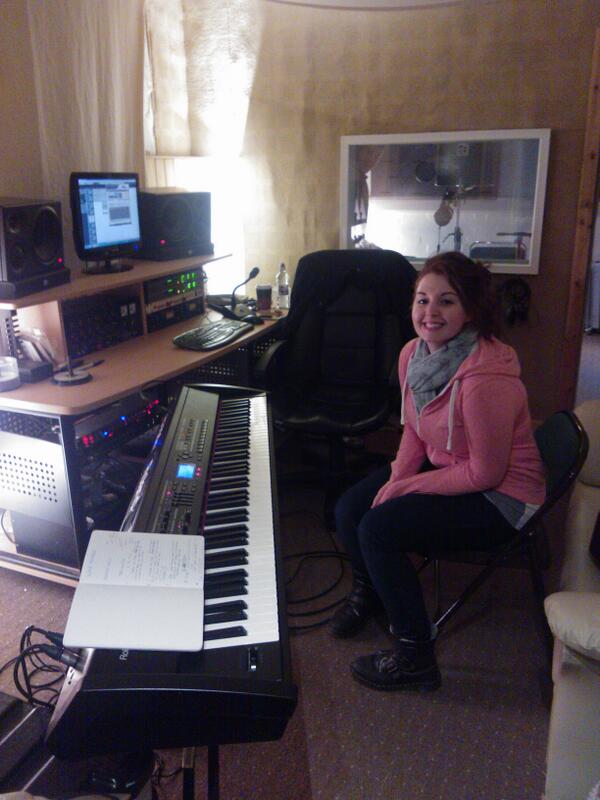 Recording 'Set Me Free' today.. In el studio...