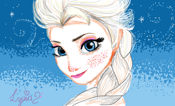!!!! RT <a href="/SketchToy/">Sketch Toy</a>: Elsa from Frozen by Lyvia sketchtoy.com/58340528 #sketchtoy