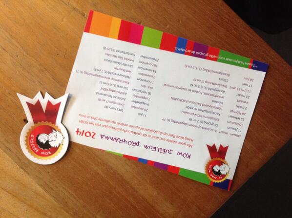 Jubileumprogramma 2014 KOW