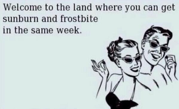 Things4FLppl's tweet image. Getting a sunburn and frostbite in the same week