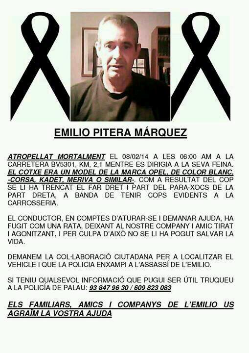 <a href="/kilianj/">kilian jornet</a> <a href="/NuriaPicas/">Núria Picas</a> RT porfa. crida dels familiars i amics del ciclista que ha mort aquest dissabte a Palautordera "”