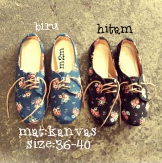 Flowers mat kanvas size 36-40 idr 125rb