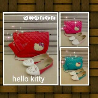 Paket kitty tas+dompet kecil+sepatu idr 165rb