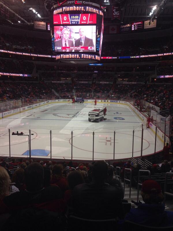 DevilsGenerals's tweet photo. RT @ArtemBilous: @DevilsGenerals @Gemskate613 and here is my view))) right behind where Devils pucks will go in!! http://t.co/Flf2djvQDC