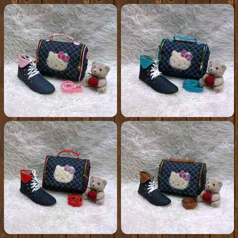Paket kitty jeans tas+both idr 165rb