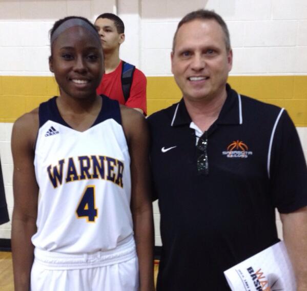 LadySailors's tweet photo. On the road at Warner U supportin an all around great kid, class of '12 Sailor Mariah Williams #SRQstrong http://t.co/iwAKx36IZK