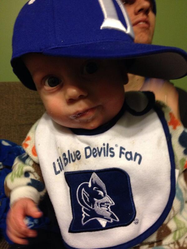 JodiWiborg's tweet photo. #DukeNation cutest #duke fan ever!!!! @wiborgnow http://t.co/NemlXUqvss