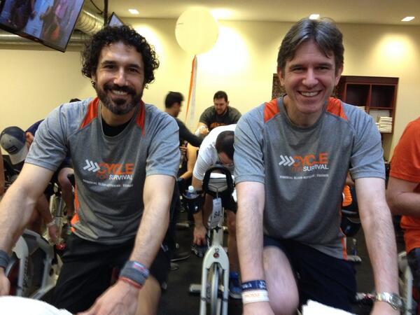 EthanZohn's tweet photo. Join the battle with @DrMiguelPerales and crush it! @cycle4survival http://t.co/8hONYr6o5V