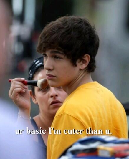 redhotacm's tweet image. We all know @AustinMahone RT? You know you want to😏 #yourbasic #austinscuterthanyou