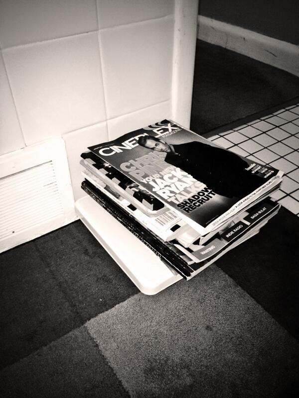 donaldamero's tweet image. Is your bathroom scale used as a magazine rack too? #5lbs of magazines