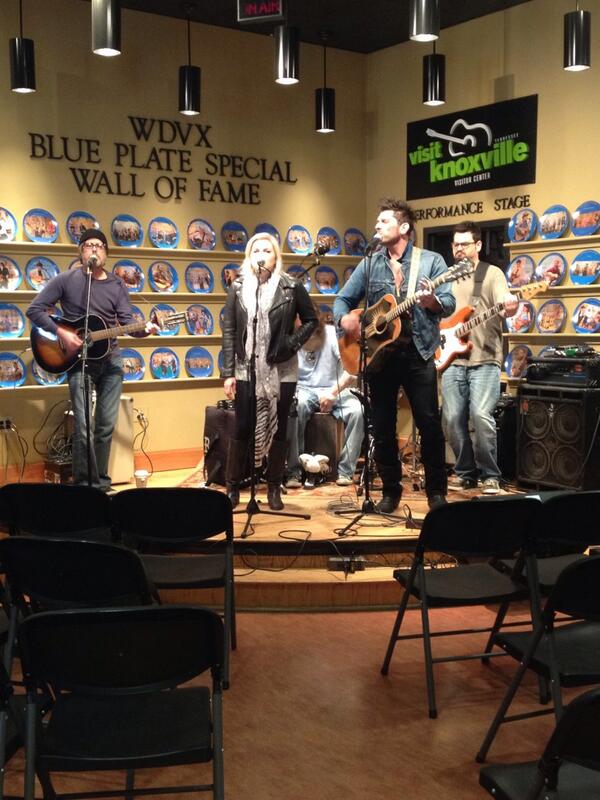Panfishmusic's tweet photo. Soundcheck at Blue Plate Special! Thanks @WDVX for having us! #blueplatespecial #knoxville http://t.co/seXBN2Eis8