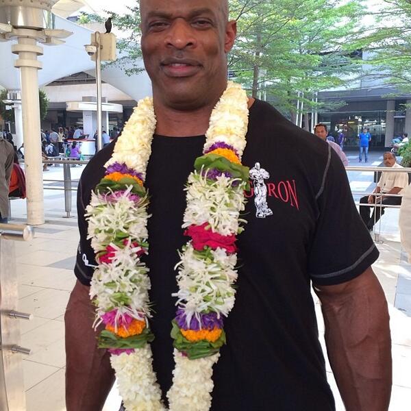 Musculation_Pro's tweet image. Ronnie Coleman first day in India