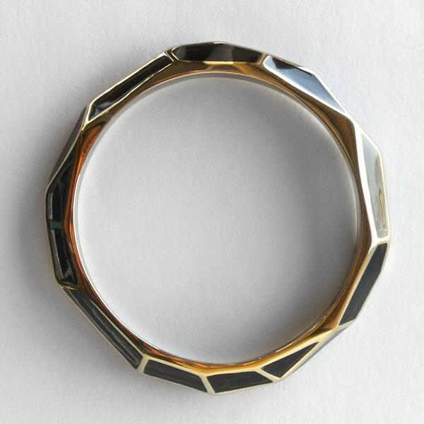 dotWORLDS's tweet image. Black louvre bangle also at gorgeouscow.com