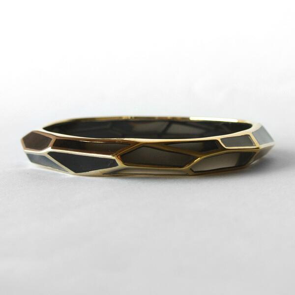 DomainStory's tweet image. Black Louvre Bangle at spoiltcow.com