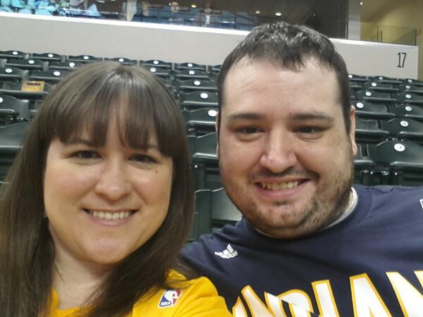 First #NBA #Pacers game with the hubby! #PacersGameNight