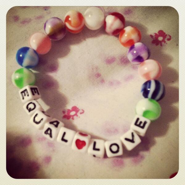 LKdesignsstore's tweet photo. In honor of one of my favorite TV shows, #QAF, being released on @netflix, I want to feature the Equal Love bracelet. http://t.co/ds1M8nnSYl