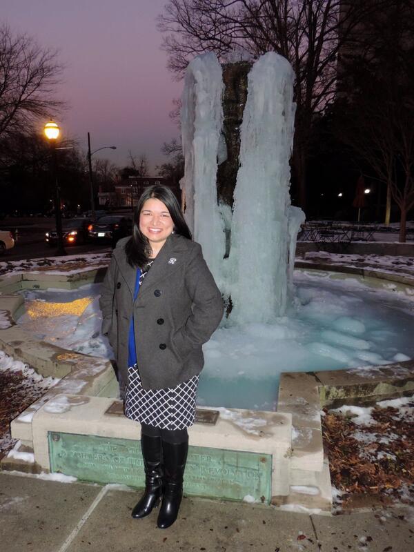 RuthMalhotra's tweet photo. Evidence of icy #ATLaska! My friend observed,"Still frozen but still running. A metaphor for Atlanta this week?" #ATL http://t.co/Y2R2atn6P4
