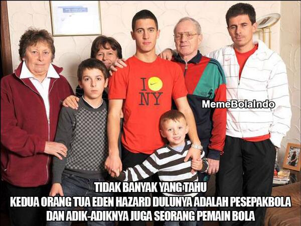 Keluarga Eden Hazard. #Fakta