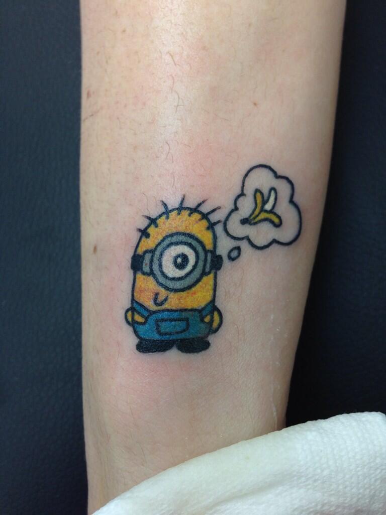 Small Minion Tattoo 