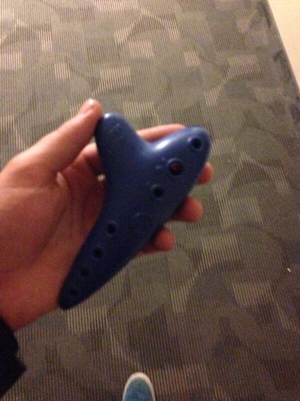 CarletonGNCTR14's tweet photo. You'll never guess who's ocarina this is! JEDS! #classicjed http://t.co/9yemHYpQbL