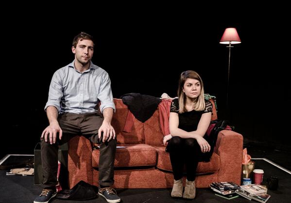 PlugInTheLead's tweet image. Photo by @will_vickers - the brilliant @AnnaWheatley3 and @m_gilhooly on the set of @beartheplay @ORLTheatre