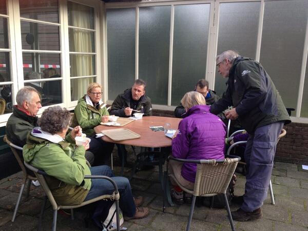 En ook het wandelteam van Landschap Noord-Holland is weer present! Gezellig!