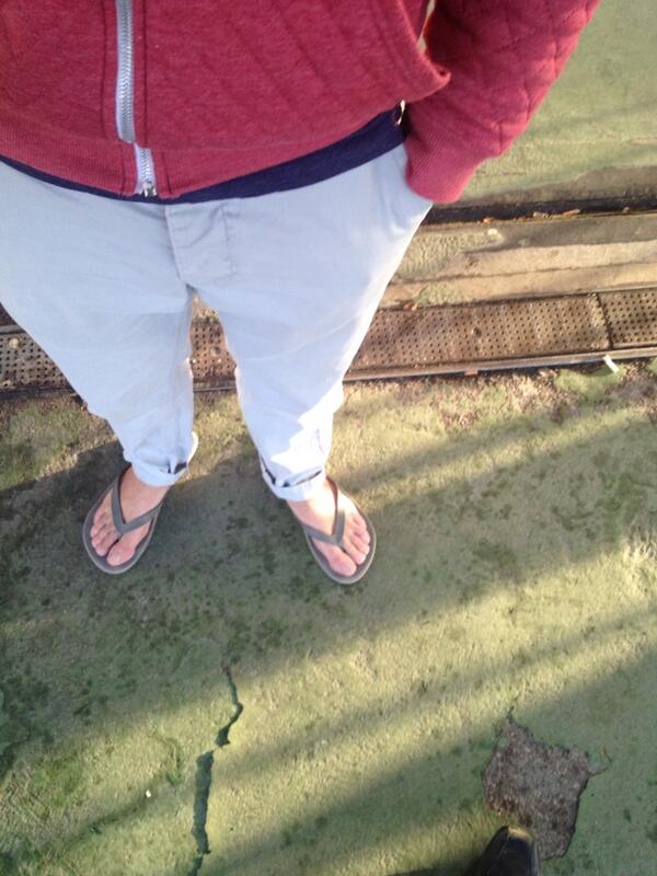 IvoryDanMusic's tweet photo. Flip flops @heathrowairport with @petergrantmusic next stop LAX that's LA airport. ;) http://t.co/dgbn992T3E